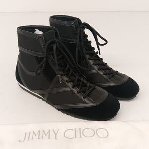 Jimmy Choo Women's Kato Black High-Top Sneakers - EU36/US6